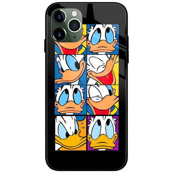 Donald Duck Emotions Glass Case Back Cover