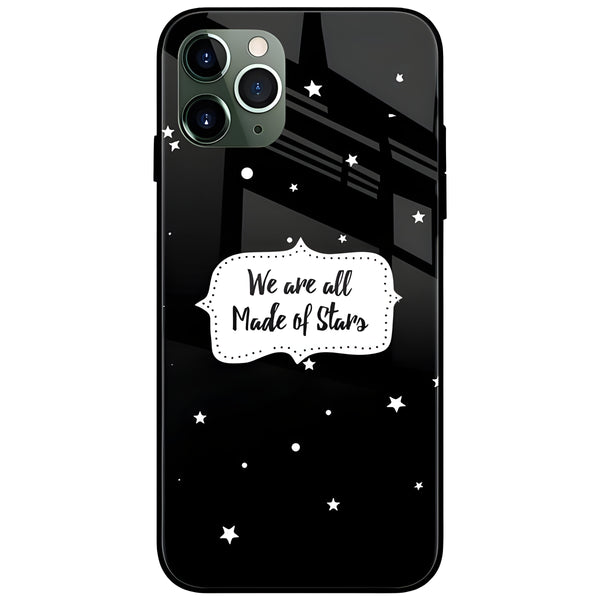 Made Of Stars Glass Case Back Cover