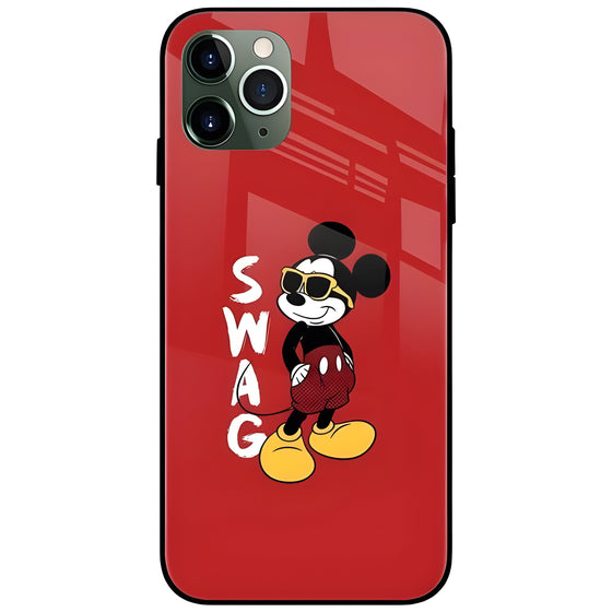 Swag Mickey Glass Case Back Cover