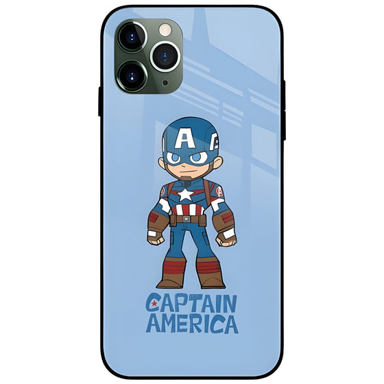 Star Captain America Glass Case Back Cover