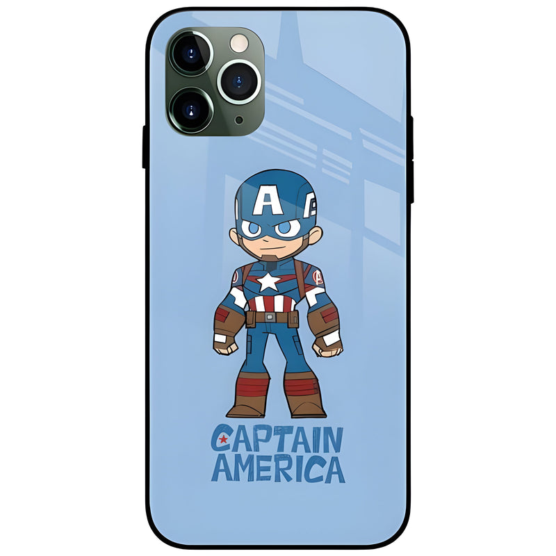 Star Captain America Glass Case Back Cover