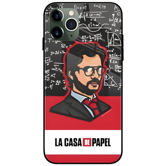 Money Heist La Casa De Papel Glass Case Back Cover