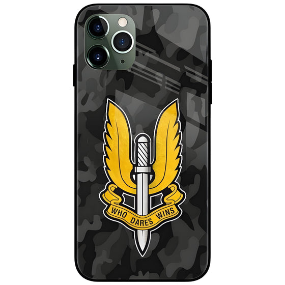 Balidan Army Grey Glass Case Back Cover