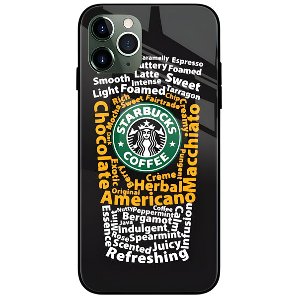 Starbucks Coffee Quotes Glass Case Back Cover