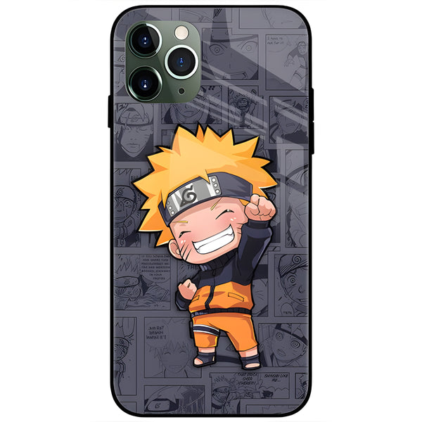 Naruto Cute Glass Case Back Cover