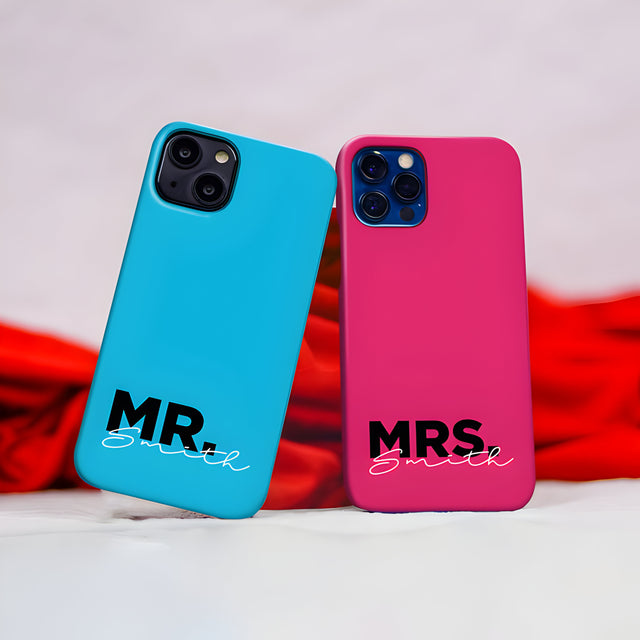 Mr. And Mrs. Couple Name Hard Case