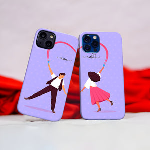 The Art Of Love Couple Name Matte Case