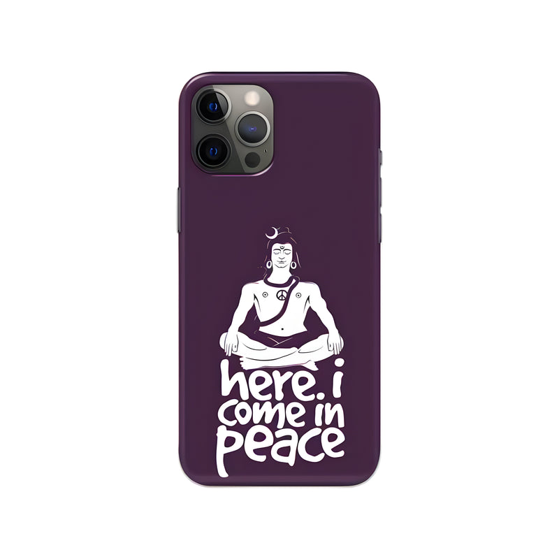 Lord Shiva Be In Peace Printed Slim Hard Phone Case