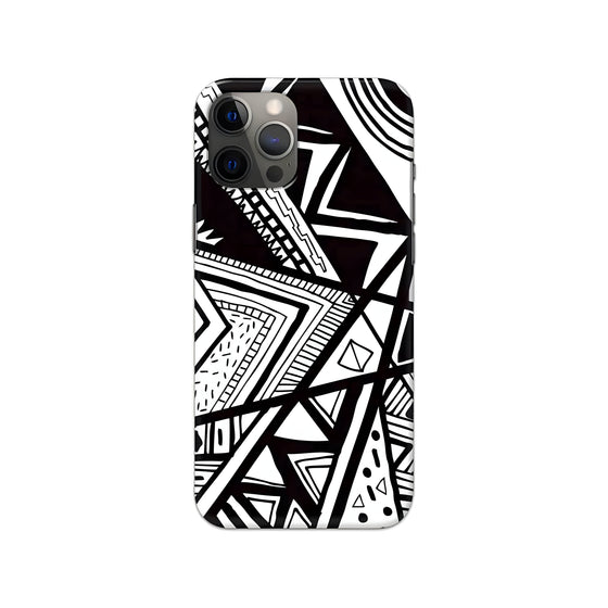 Black and White Printed Slim Hard Phone Case