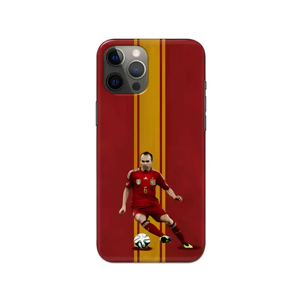 Football – Andres Iniestia Printed Slim Hard Phone Case