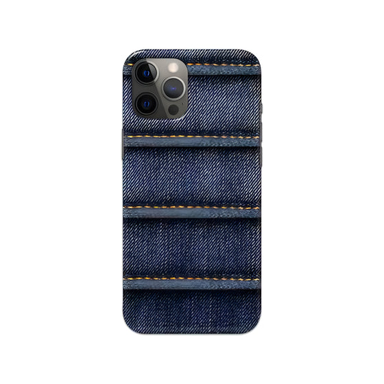 Denim Printed Slim Hard Phone Case