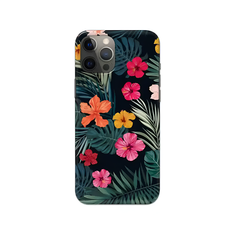 Floral Printed Slim Hard Phone Case