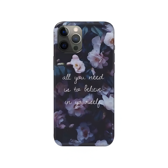 Floral Printed Slim Hard Phone Case