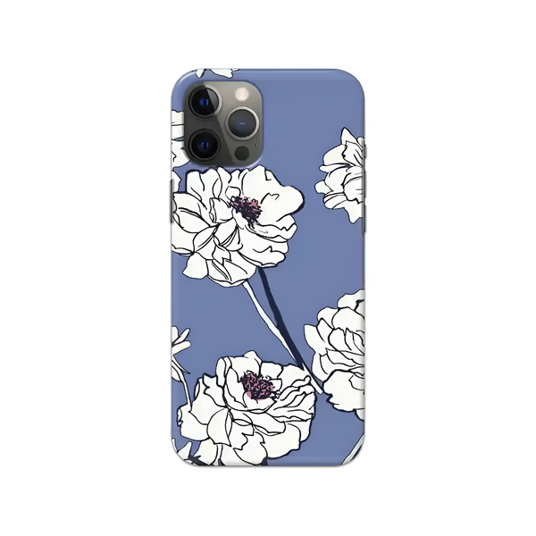 Floral Printed Slim Hard Phone Case