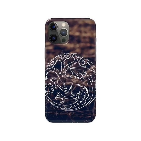 Fire And Blood Printed Slim Hard Phone Case