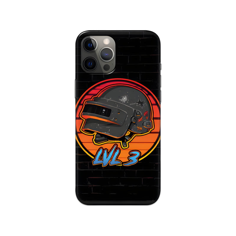 Level 3 Helmet Printed Slim Hard Phone Case