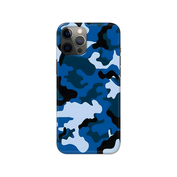 Camouflage Blue Printed Slim Hard Phone Case