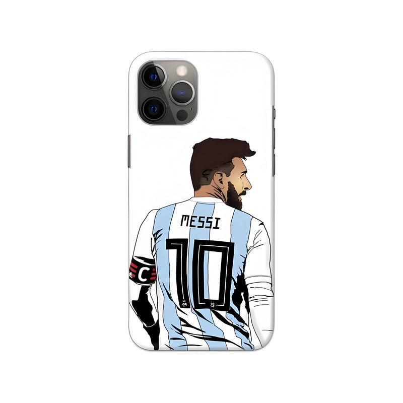 Messi Jersey 10 Back View Slim Hard Phone Case