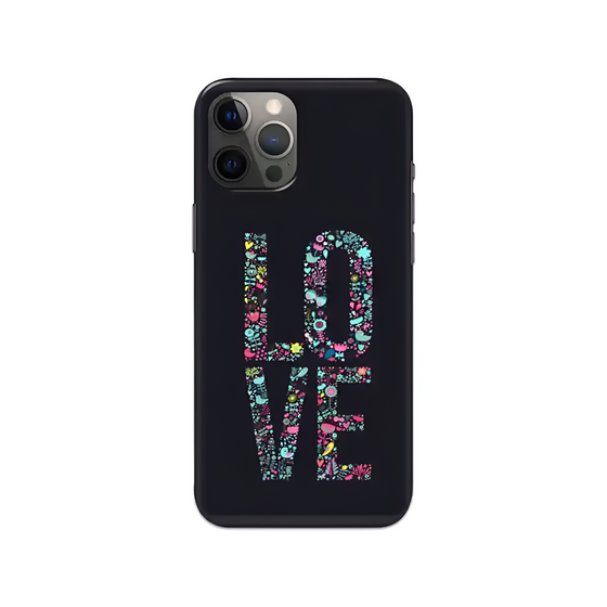 Floral LOVE Slim Hard Phone Case