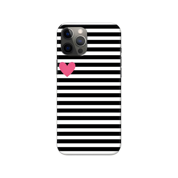 Black and White Grid Pattern Slim Hard Phone Case