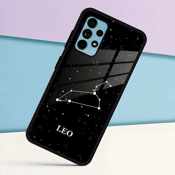 Zodiac Star Sign Glass phone case - Leo