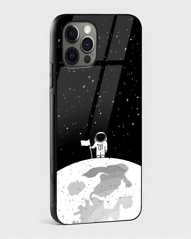 Astronaut On Moon Premium Glass Case for Apple iPhone 15 Pro