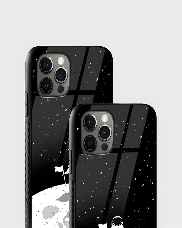 Astronaut On Moon Premium Glass Case for Apple iPhone 15 Pro