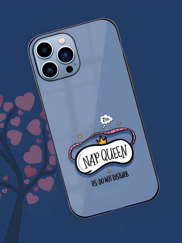 Nap Queen Sleeping Designer Premium Glass Case