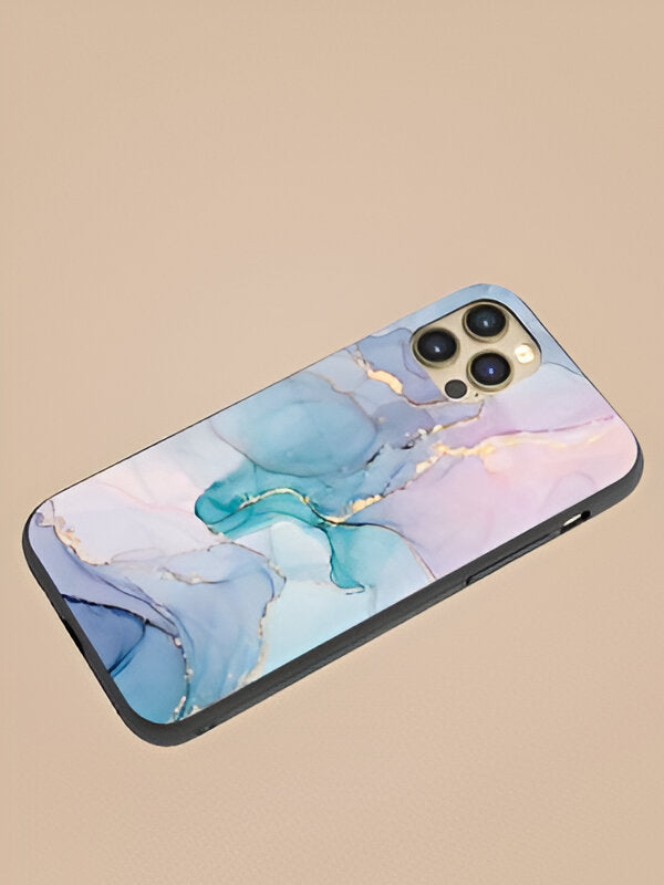 Natural Luxury Abstract Designer Premium Glass Case