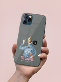 Typography Slogan Cartoon Designer Premium Glass Case