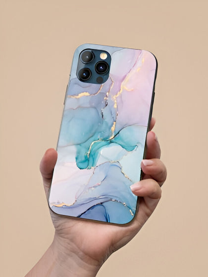 Natural Luxury Abstract Designer Premium Glass Case