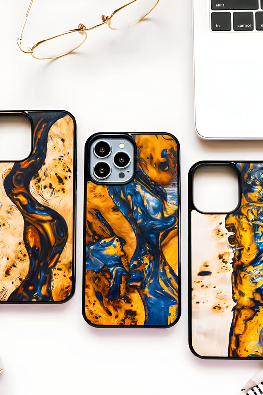 Resin and Wood Phone Case for iPhone Unique iPhone Case & Android Case